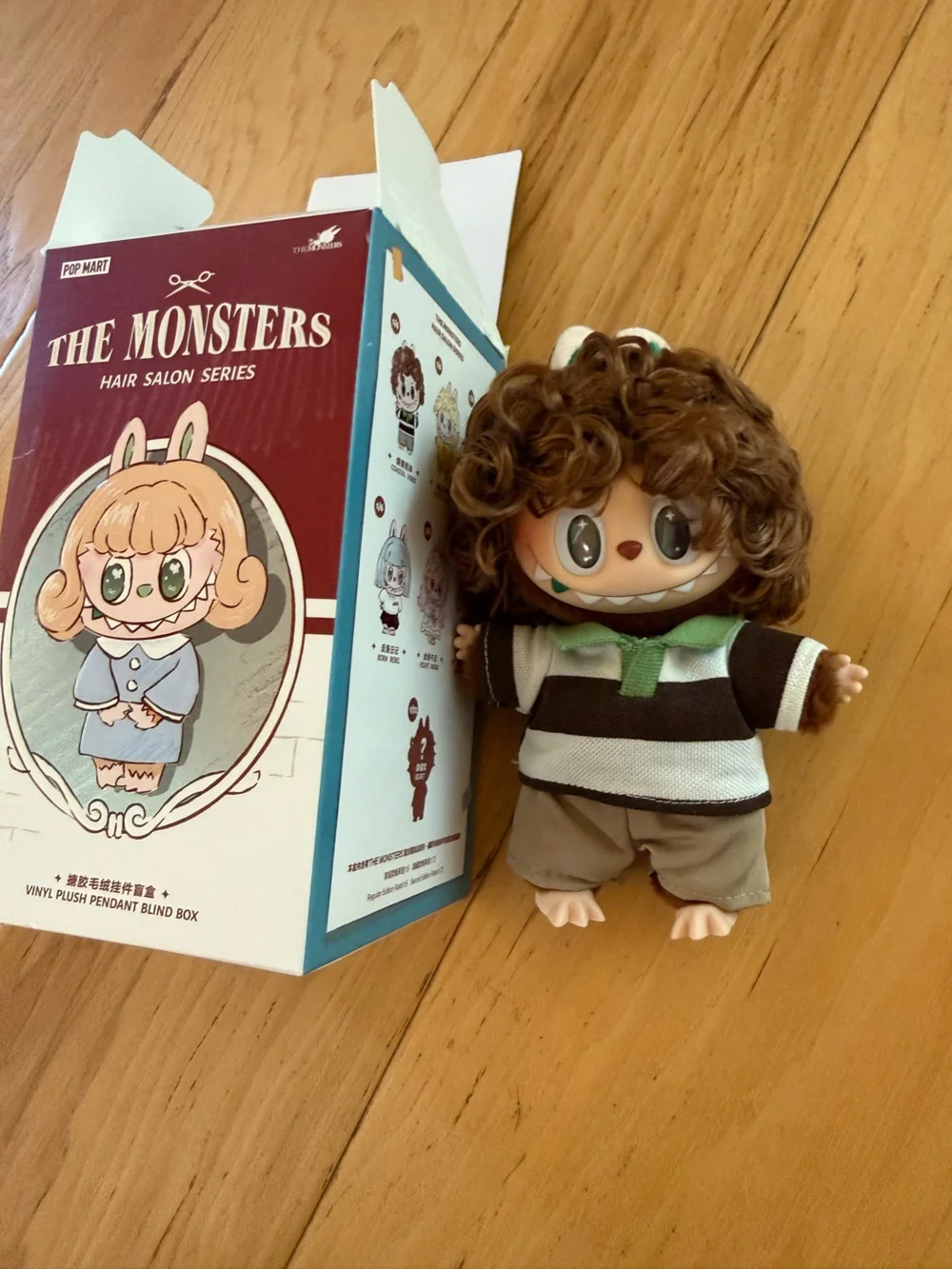 The Monsters Hair Salon Series Curly Brown Plush Doll by POP MART